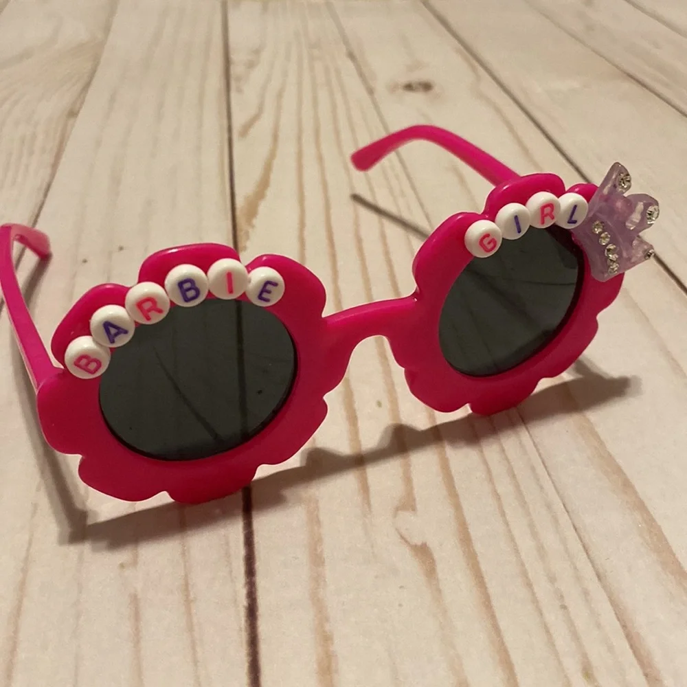 Girls Barbie girl pink sunglasses